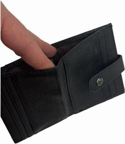 img 1 attached to Men's Wallet, Purse, Genuine Leather Mini Wallet, Gift for Man, Gift for Husband