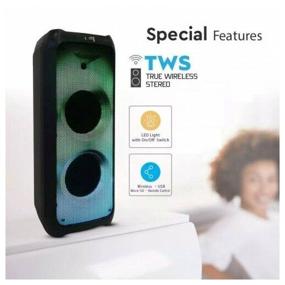 img 2 attached to Portable speaker system ELTRONIC 20-28 CRAZY BOX 350 speaker 2pcs/6.5" with TWS