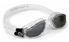 img 2 attached to Goggles for swimming Aqua Sphere Kaiman, Black/Clear Lens