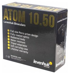 img 1 attached to Binoculars LEVENHUK Atom 10x50 black