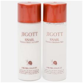 img 2 attached to Gift set for women with a snail Jigott Snail Moisture Skin Care 3 set Beauty box Korea