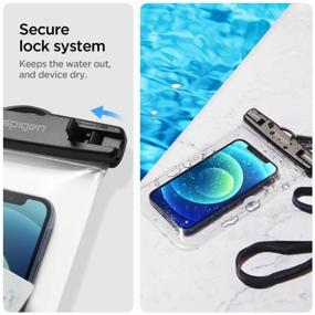 img 2 attached to Waterproof Case Spigen A601 2 Pack (AMP03098) for Smartphone 8" (Clear)