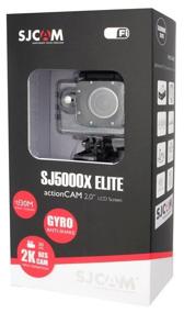 img 1 attached to 📸 High-Resolution SJCAM SJ5000x Elite Action Camera: 12MP, 3840x2160, Black