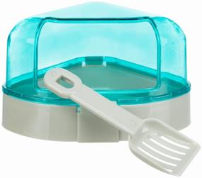 img 2 attached to Corner hamster toilet with lid, Trixie (pet supplies, assorted colors, 6256)