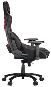 img 2 attached to 🎮 ASUS ROG Chariot Gaming Chair for PC, Upholstery: Faux Leather, Black/Red Stitching - Ultimate gaming experience