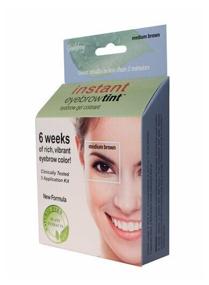 img 2 attached to Godefroy Synthetic henna dye in capsules for eyebrows Instant Eyebrow Tint 4 pcs., medium brown, 3 ml