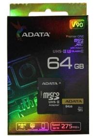 img 1 attached to 📷 ADATA microSDXC 64GB Class 10, V90, UHS-II U3: High-Speed R/W 275/155 MB/s with SD Adapter