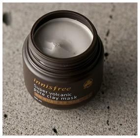 img 2 attached to Innisfree Pore Clearing Clay Mask 2X with Super Volcanic Clusters, 100 ml