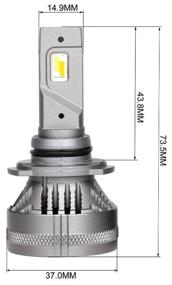 img 2 attached to LED lamps Vizant ST1 Bluetooth Control socket HB3 9005 with G-CR Tech chip 6000lm 3000-5000k