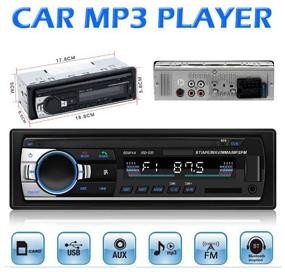 img 1 attached to Radio, car radio, car radio, radio, front USB, bluetooth, AUX, remote control