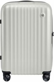 img 2 attached to NINETYGO scooter suitcase, polypropylene, corrugated surface, 38 l, white