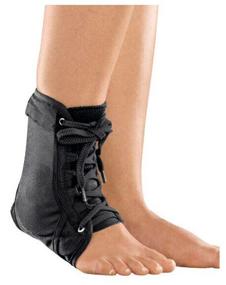 img 1 attached to Medi Ankle brace protect.Ankle lace up, size XL, black