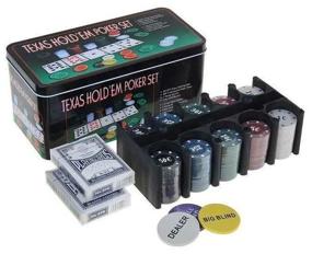 img 2 attached to Poker set Fun games Professional Texas Hold'em Poker Set, 200 chips