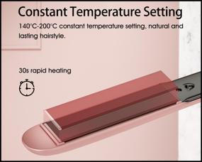 img 1 attached to Hair Ironing / Hair Straightener Enchen Enrollor Hair Curling Iron (Pink) Quick heating / 4 temperature regimes from 140 to 200