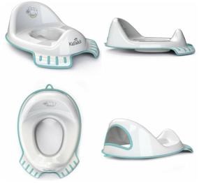 img 2 attached to 🎨 KidWick Seat Flipper: Stylish White and Turquoise Upgrade for Kids!