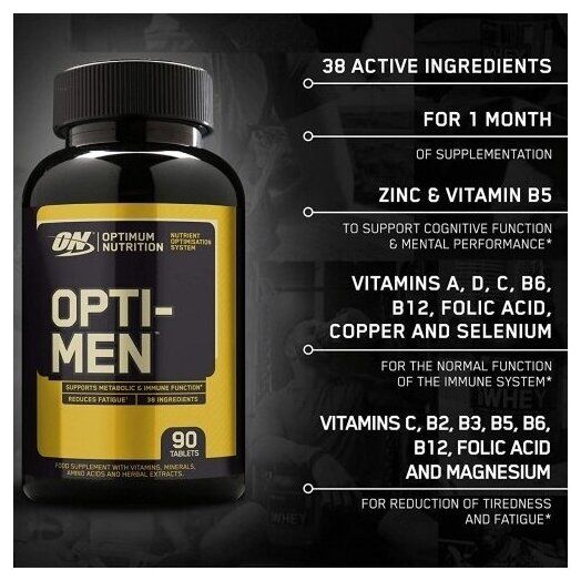Opti-Men tabs, 90 pcs, 2 pack reviews and specifications…