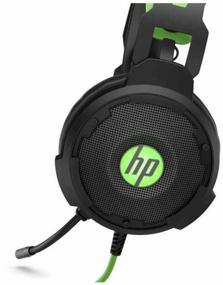 img 2 attached to 🎮 HP Pavilion Gaming Headset 600: Sleek Black/Green Design for Immersive Gaming Experience