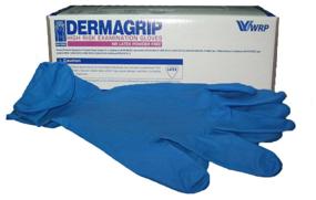 img 2 attached to Перчатки смотровые WRP Dermagrip High Risk, 25 пар, размер: L, цвет: синий