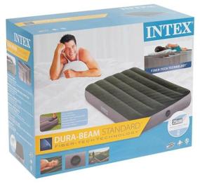 img 1 attached to Air mattress INTEX Twin Downy 64761 (191х99х25)