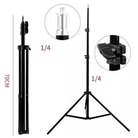 img 2 attached to Tripod tripod for ring lamp, smartphone, camera, height 2.1m