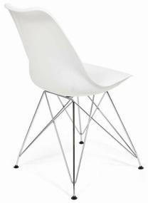 img 2 attached to TetChair Tulip Iron Chair (EC-123), metal/faux leather, white