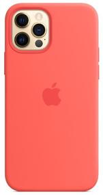 img 2 attached to 🍎 Enhanced Apple MagSafe Silicone Case for iPhone 12/12 Pro - Vibrant Pink Citrus Shade