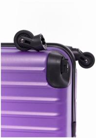 img 2 attached to Family suitcase on wheels L "Case Krabi BCP-12-02 (material: ABS plastic, combination lock, removable wheels, size S, Purple)