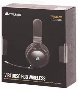 img 2 attached to Corsair Gaming Virtuoso RGB Wireless Headset, Matte Black