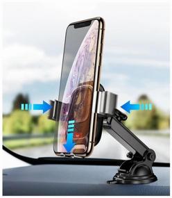 img 2 attached to Baseus Smart Vehicle Bracket Wireless Charger (WXZN-B01) black