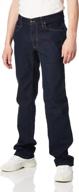 big and tall active flex stretch denim flat front pants for men by savane логотип