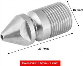 img 3 attached to Powerful 8 Hole Sewer Jetter Nozzle For Efficient Drain Cleaning With Stainless Steel SS304 Build