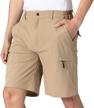 versatile men's cargo hiking shorts with quick-dry fabric and multiple zipper pockets - perfect for outdoor adventures! logo