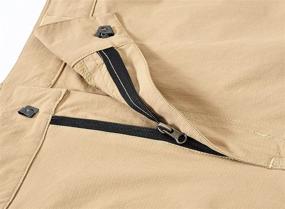 img 1 attached to Versatile Men'S Cargo Hiking Shorts With Quick-Dry Fabric And Multiple Zipper Pockets - Perfect For Outdoor Adventures!