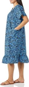 img 3 attached to Stylish Turquoise Lounger Sleeves Pockets Dresses for Women at AmeriMark