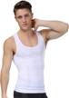 shaxea men's seamless compression shirt, body slimmer shapewear with tummy control, gynecomastia undershirt tank top 1 logo