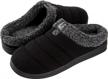 cozy memory foam house shoes for men with quilt knitted design, plush fleece lining, and indoor-outdoor versatility - longbay slippers logo