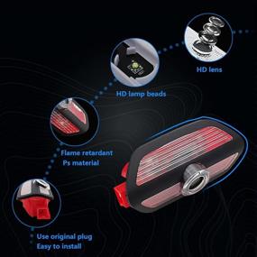 img 2 attached to 🚗 Enhance Your Car's Style: 2 Pcs Car Projection LED Door Shadow Light Logo Kit for Mercedes-Benz S Class W222 2015-2019