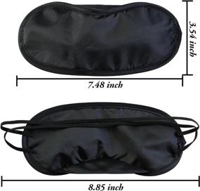 img 3 attached to Мягкая накладка на глаза из 30 предметов с носовой накладкой для сна, путешествий или вечеринок