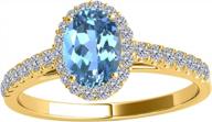 10k yellow gold ring for women with 1.75 carat diamond and blue topaz gemstone - perfect for weddings and special occasions - maulijewels collection logo