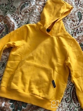 img 1 attached to DEESPACE Brushed Pullover Sweatshirt 3 12Years Boys' Clothing and Fashion Hoodies & Sweatshirts review by Jeremy Lunn