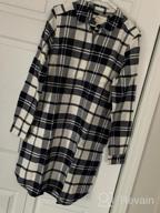 img 1 attached to Stay Cosy And Stylish With Goodthreads Women'S Relaxed-Fit Flannel Shirt Dress review by Melvin Belton