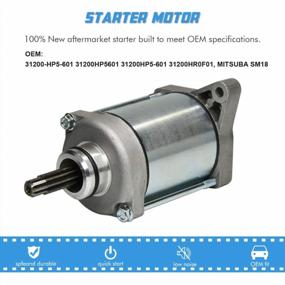 img 3 attached to High Torque Starter Motor For Honda ATV Rancher 420, Foreman 500, And Pioneer 500 - 31200-HP5-601 31200-HR0-F01 (2007-2019)