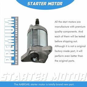 img 2 attached to High Torque Starter Motor For Honda ATV Rancher 420, Foreman 500, And Pioneer 500 - 31200-HP5-601 31200-HR0-F01 (2007-2019)