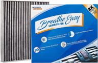 enhanced air filtration with spearhead premium breathe easy cabin filter (be-381) - long-lasting efficiency with activated carbon technology logo