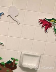 img 5 attached to Let Your Child'S Imagination Soar With Edushape'S Dinosaur Magic Creations Foam Sticker Bath Play Set - Create Endless Scenes With Wet And Stick Foam Pieces!