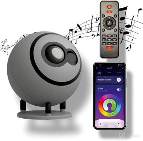 img 4 attached to Enhanced 2.0 Aulifants - Star Galaxy Nebula Sky Projector Night Lights with Loud Speaker APP &amp; Remote Control for Parties, Bedrooms, and Festivals (Grey)