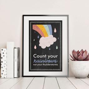 img 1 attached to DIVERSEBEE Inspirational Wall Art Posters, Positive Quotes Office Wall Decor, Motivational Posters For Office, Classroom Decor, Classroom Decorations, Teacher Posters, Set Of 6, 11X17 In (Rainbow)