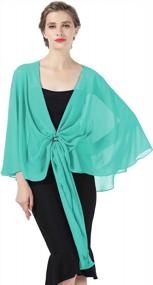 img 3 attached to Shawls Wraps Scarf Chiffon For Women Bridal Wedding Evening Dresses 27 Colors