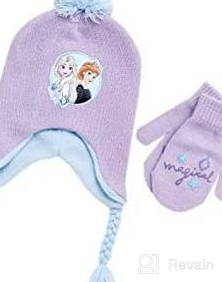 img 1 attached to ❄️ Disney Frozen Elsa and Princess Winter Hat and Mitten Set for Toddlers with Improved SEO review by Sheila King