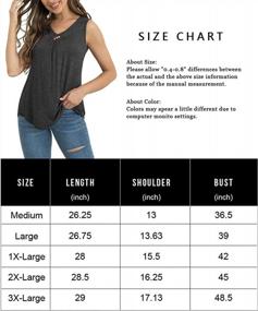 img 1 attached to Stay Cool With FOLUNSI Women'S Plus Size Tank Tops - Loose Fit Sleeveless Shirts In V-Neck Styles - Size M-3XL Available